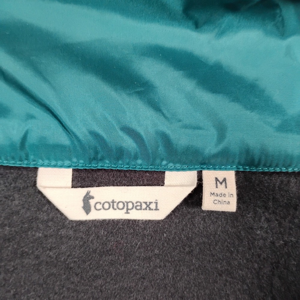 Cotopaxi Full Zip Teca Fleece Jacket Womens Medium Black Teal F21471W300 - Picture 4 of 11